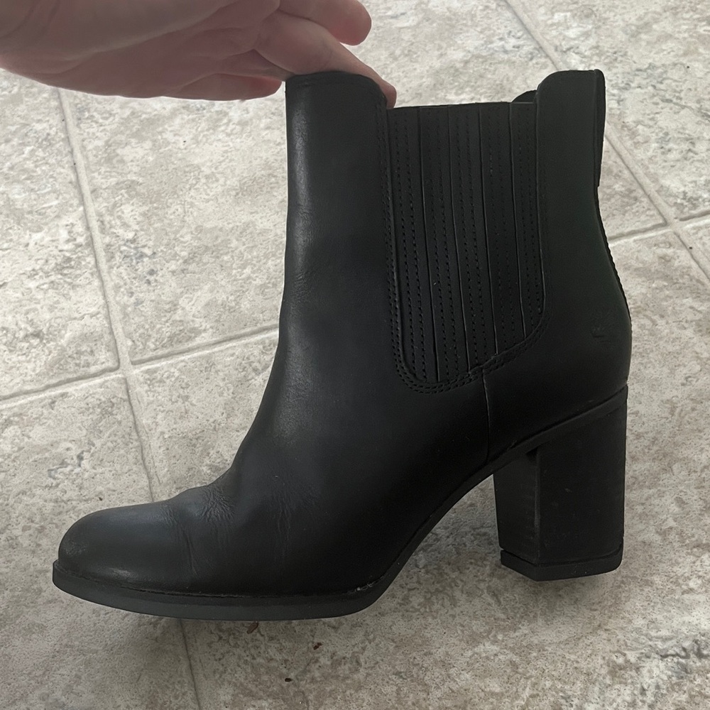 Timberland Black Heeled Boots - Picture 2 of 7